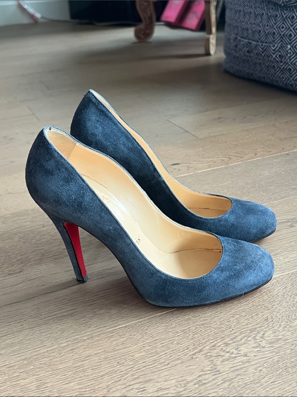 Christian Louboutin Women's Suede Pumps in blue